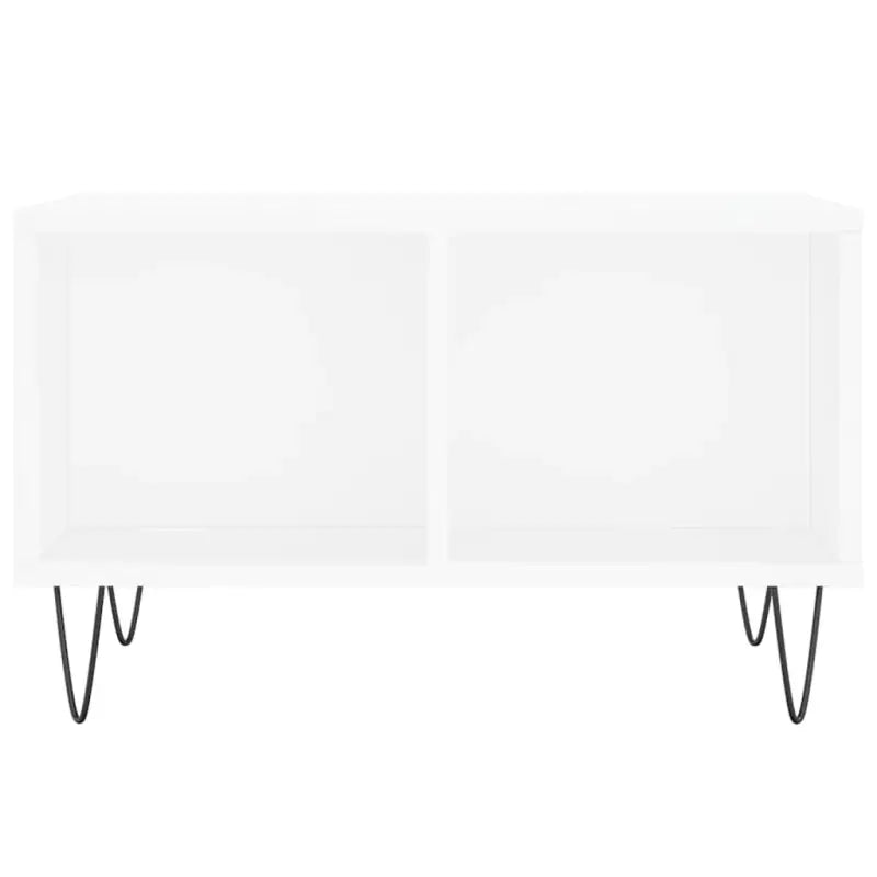 Eettafel met bewerkt hout en metalen poten voor een elegante woonkamer - Salontafels