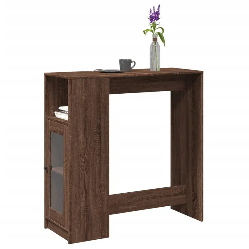 Eettafel met bewerkt hout voor stijl en duurzaamheid - bruin eikenkleur / 1 - Eettafels