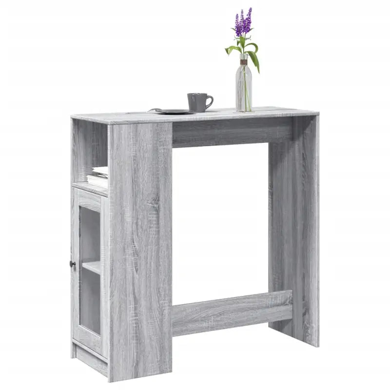 Eettafel met bewerkt hout voor stijl en duurzaamheid - Grijs sonoma / 1 - Eettafels
