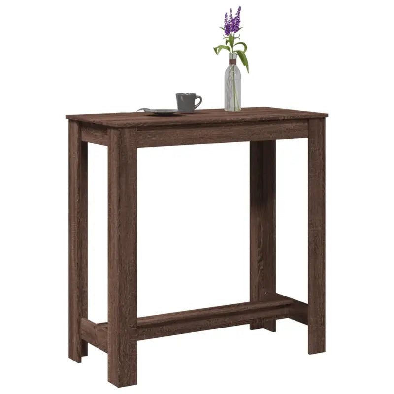 Eettafel met bewerkt hout voor stijl en duurzaamheid in je ruimte - bruin eikenkleur / 1 / 102 cm - Eettafels