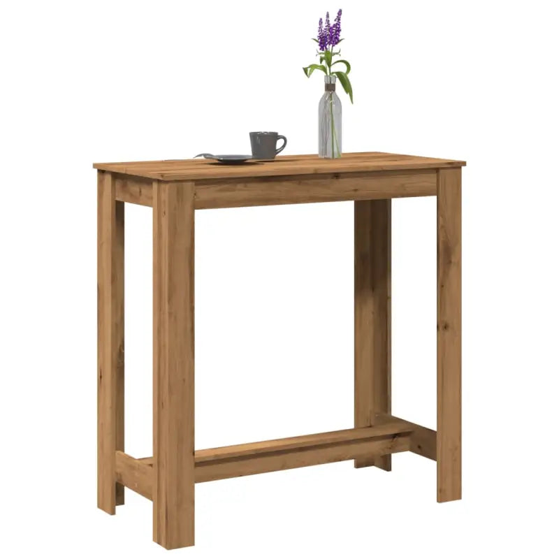 Eettafel met bewerkt hout voor stijl en duurzaamheid in je ruimte - artisanaal eikenkleurig / 1 / 102 cm - Eettafels