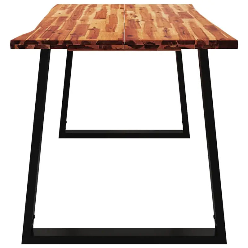 Eettafel met massief acaciahout en natuurlijke rand voor elegante eetkamers - Eettafels