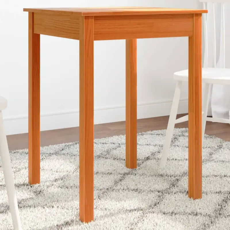 Eettafel met massief grenenhout voor een elegante minimalistische stijl - Bruin / 1 / 55 cm - Eettafels