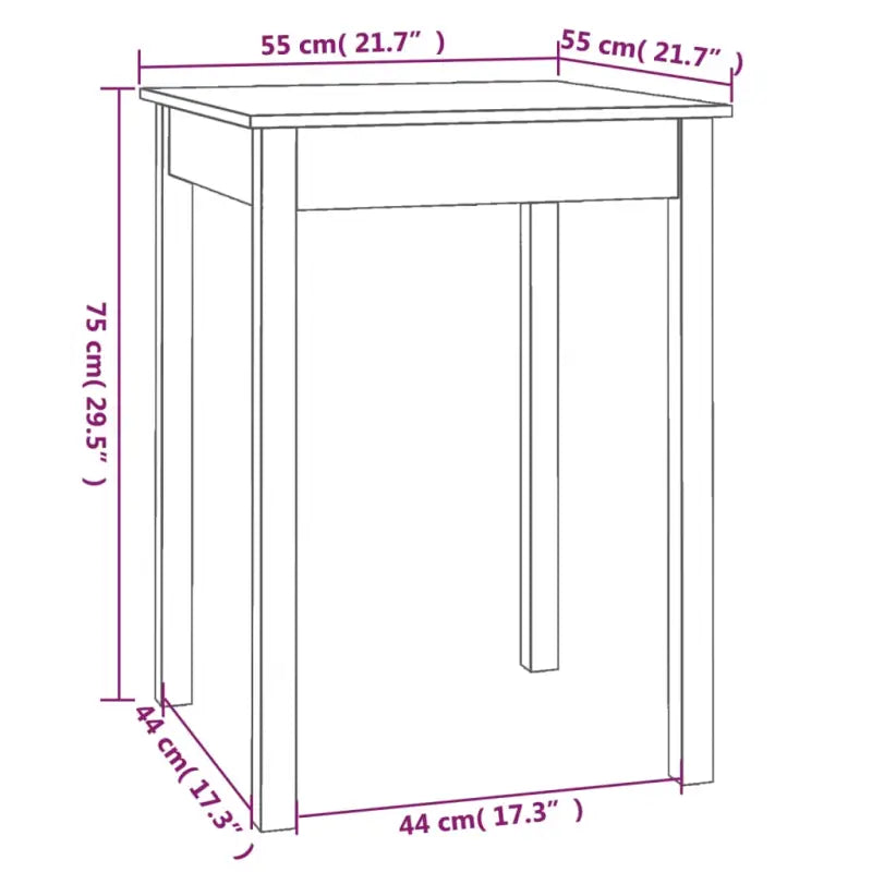 Eettafel met massief grenenhout voor een elegante minimalistische stijl - Eettafels