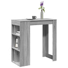 Eettafel van bewerkt hout in gerookt eiken voor stijl en duurzaamheid - Grijs sonoma / 1 - Eettafels