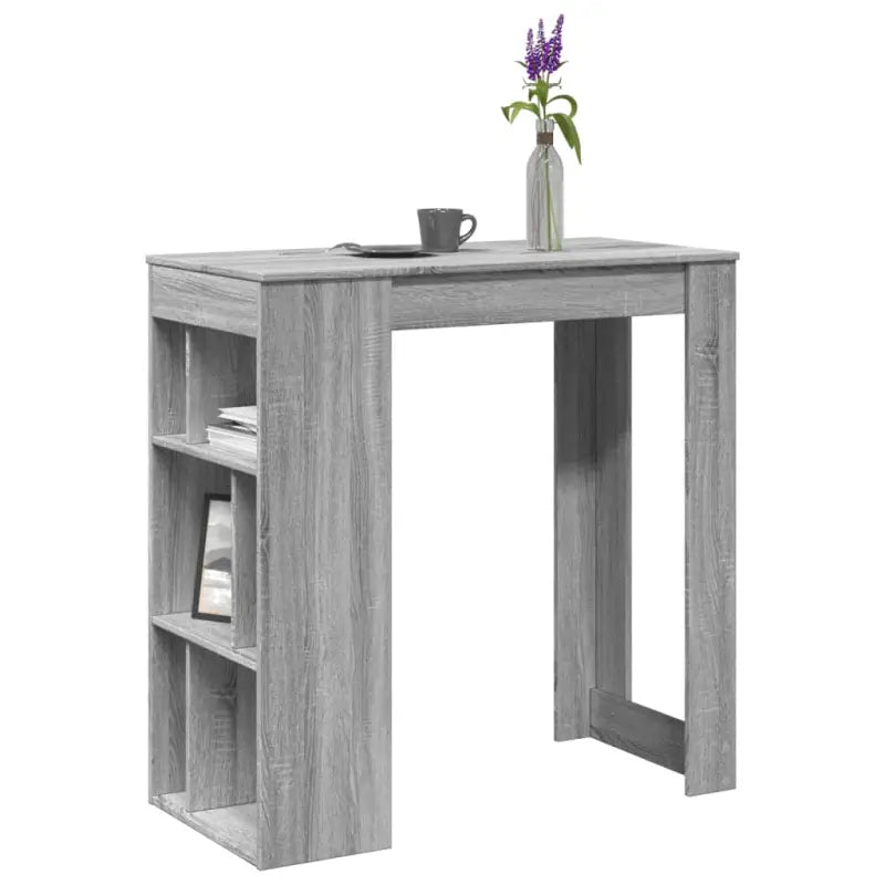 Eettafel van bewerkt hout in gerookt eiken voor stijl en duurzaamheid - Grijs sonoma / 1 - Eettafels