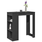 Eettafel van bewerkt hout in gerookt eiken voor stijl en duurzaamheid - Zwart / 1 - Eettafels