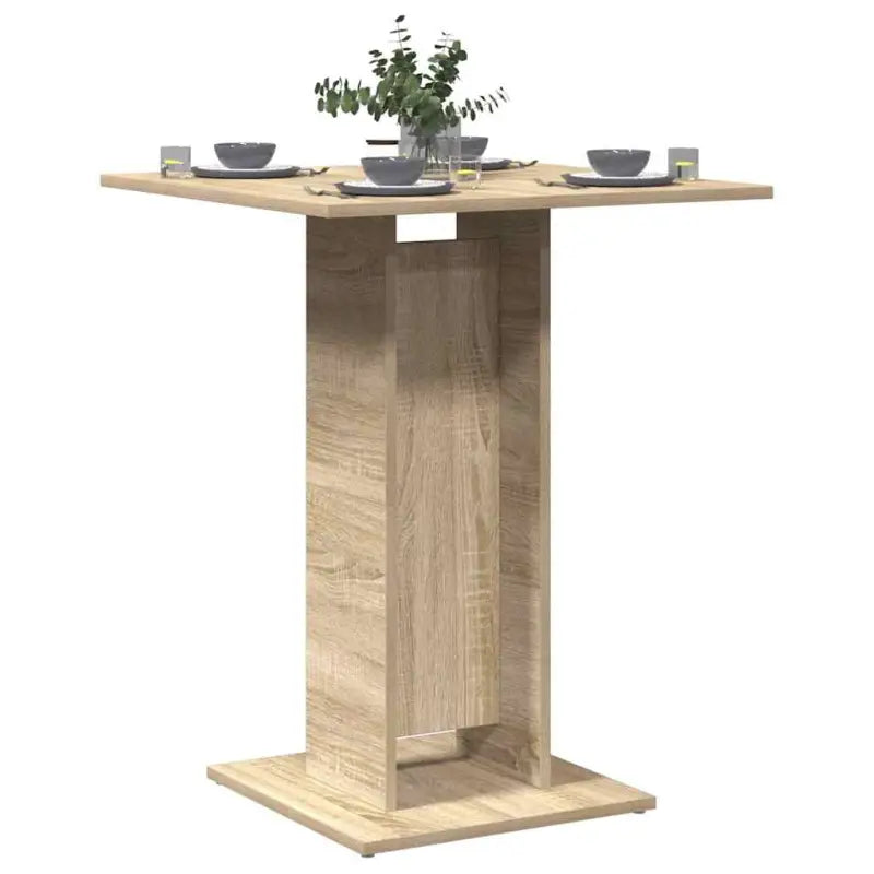 Eettafel van bewerkt hout in grijs Sonoma met eenvoudig schoon onderhoud - Sonoma eiken / 1 - Eettafels