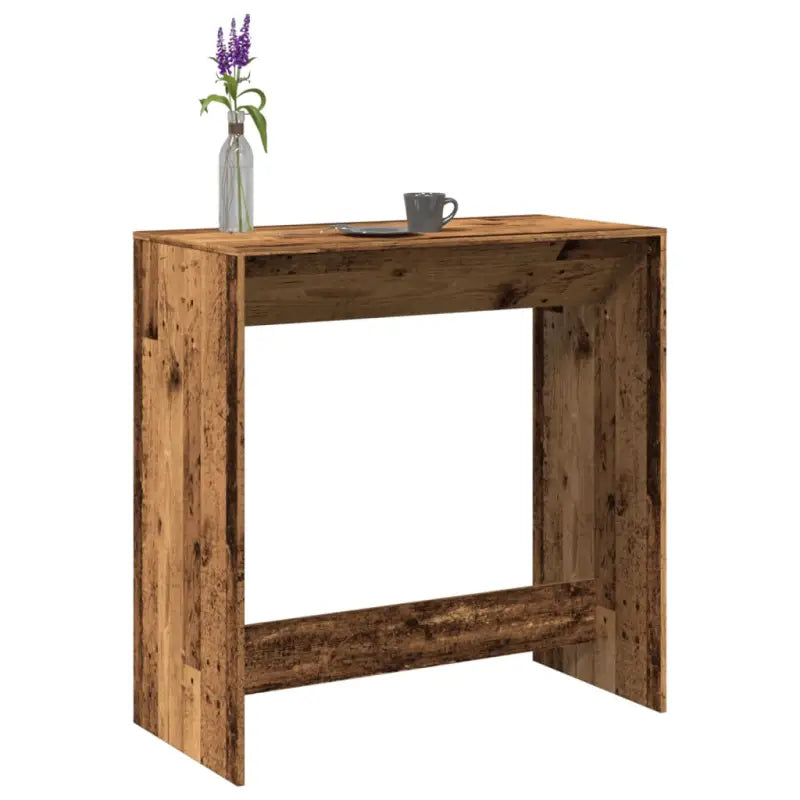 Eettafel van bewerkt hout in Grijs Sonoma voor duurzame stijl - Oud hout / 1 / 102 cm - Eettafels