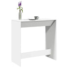 Eettafel van bewerkt hout in Grijs Sonoma voor duurzame stijl - Wit / 1 / 102 cm - Eettafels