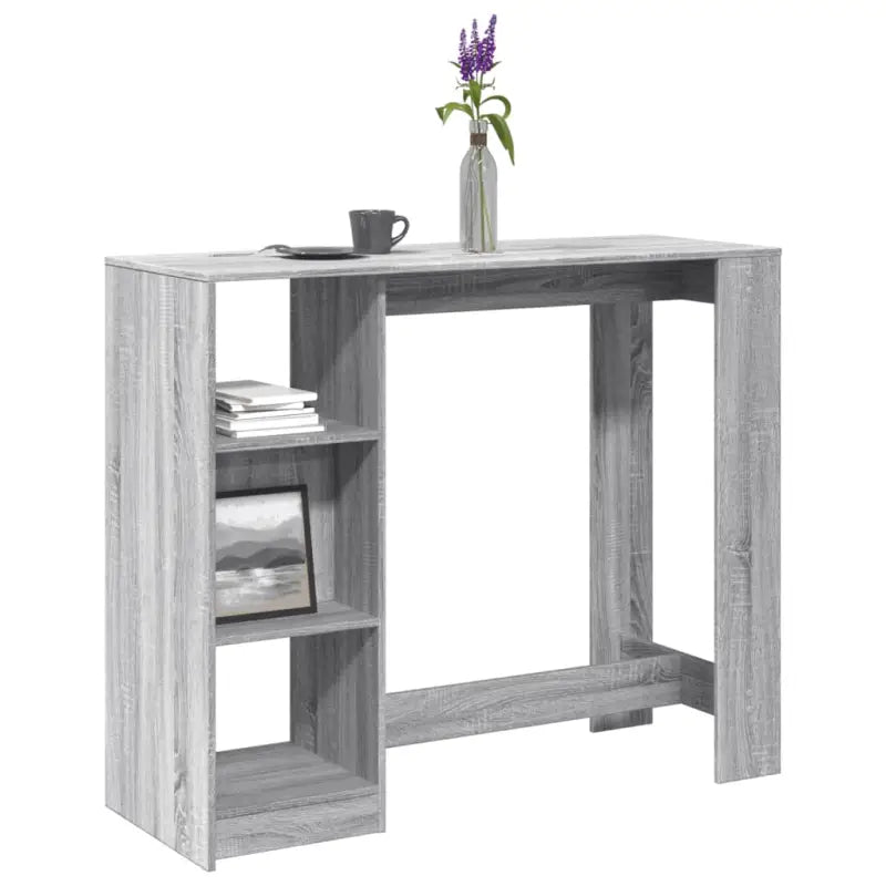 Eettafel van bewerkt hout met duurzame en stabiele afwerking - Grijs sonoma / 1 - Eettafels