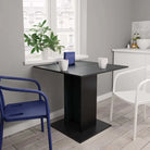 Eettafel van bewerkt hout met frisse minimalistische uitstraling - Zwart / 1 - Eettafels
