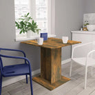 Eettafel van bewerkt hout met frisse minimalistische uitstraling - Gerookt eiken / 1 - Eettafels