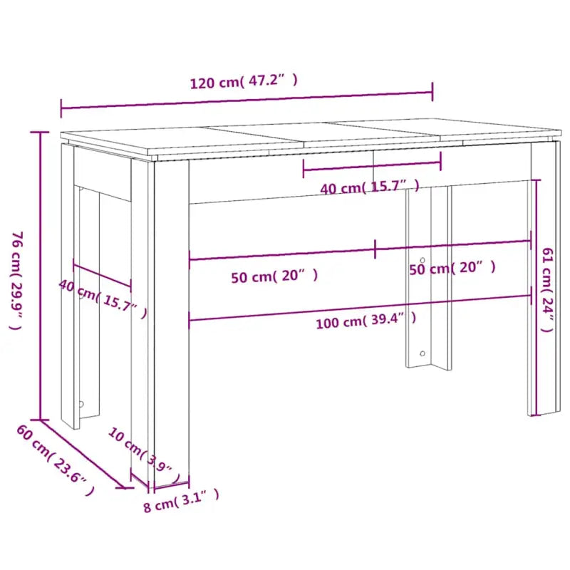 Eettafel van bewerkt hout voor elegante maaltijden in je woonkamer - Eettafels