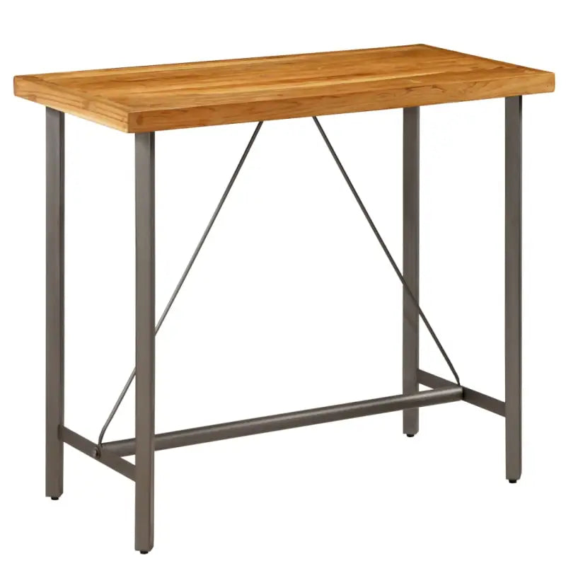 Eettafel van gerecycled teakhout voor een duurzame keukenstijl - 120 x 58 x 106 cm / 1 - Eettafels