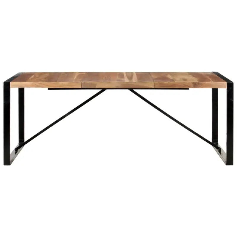 Eettafel van massief acaciahout in Industriële stijl - Eettafels