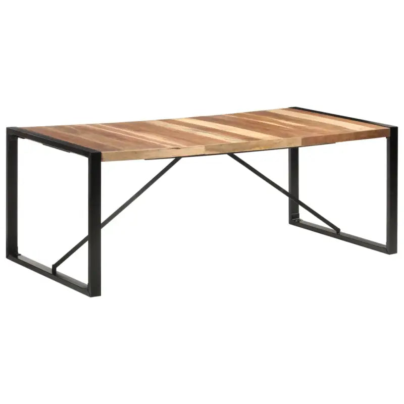 Eettafel van massief acaciahout in Industriële stijl - Eettafels