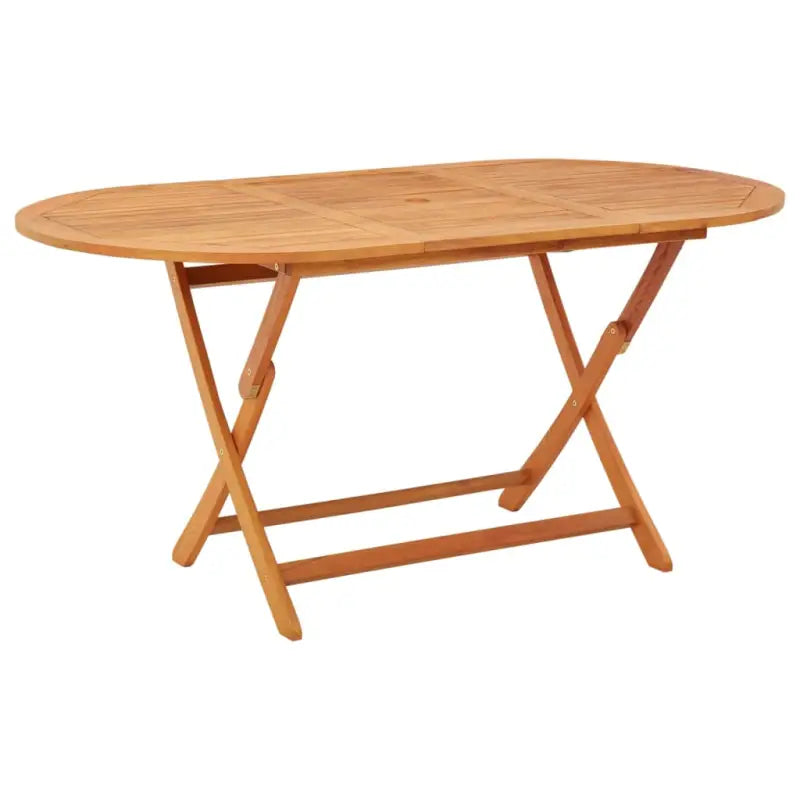 Eettafel van massief eucalyptushout voor buiten genieten - Bruin / 160 x 85 x 75 cm / 1 - Tuintafels