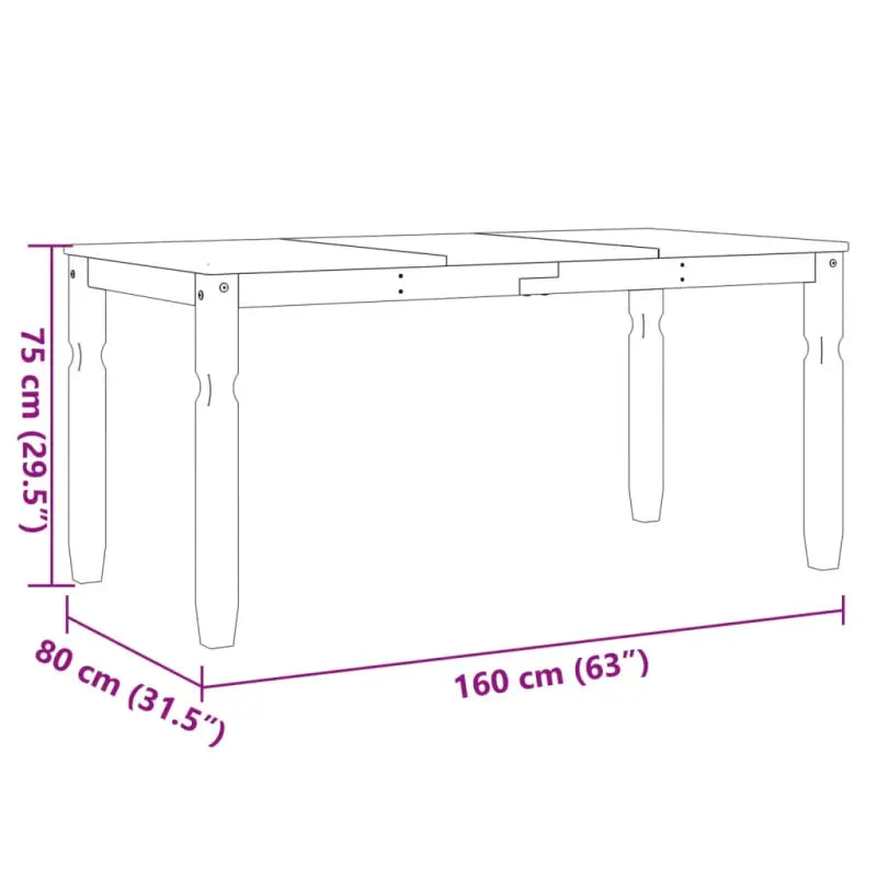 Eettafel van massief grenenhout eenvoudig schoon en stijlvolle uitstraling - Eettafels