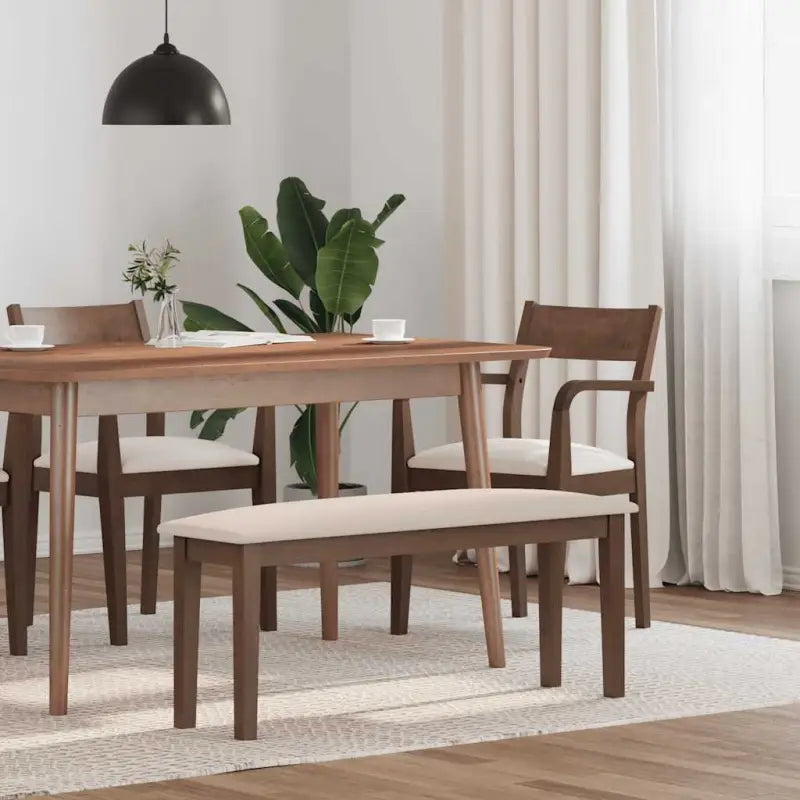 Eettafelbank met houten poten voor een comfortabele zitervaring - Keuken- & eettafelbanken