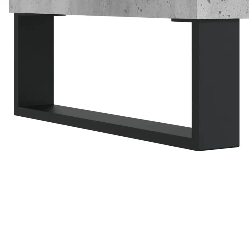 Eiken salontafel met ijzeren poten en bewerkt hout voor stijlvolle ruimtes - Betongrijs / 1 - Salontafels