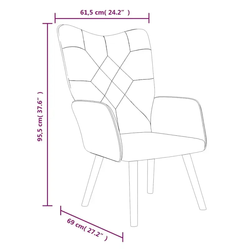 Elegant donker patchwork relaxstoel met modern ontwerp - Fauteuils & Relaxfauteuils