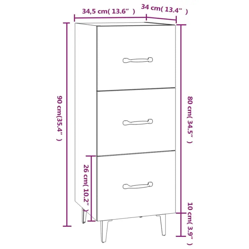 Elegant dressoir van bewerkt hout voor een stijlvolle en praktische woonkamer - Dressoirs & buffetkasten
