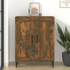 Elegant dressoir van bewerkt hout voor jouw woonkamer - Gerookt eiken / 1 - Dressoirs & buffetkasten