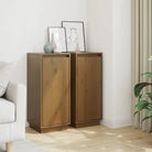 Elegant dressoir van massief grenenhout met klassieke uitstraling - Honingbruin / 2 - Dressoirs & buffetkasten
