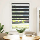 Elegant duo rolgordijn voor een moderne en stijlvolle woning - Zwart / 90 x 150 cm - Jaloezieën & rolgordijnen