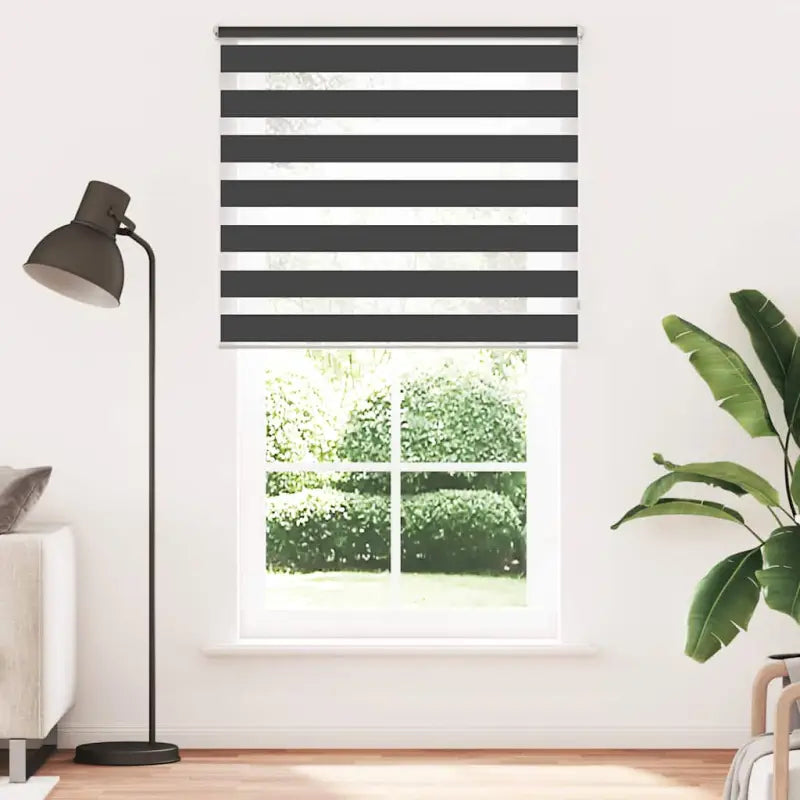 Elegant duo rolgordijn voor een moderne en stijlvolle woning - Zwart / 120 x 230 cm - Jaloezieën & rolgordijnen