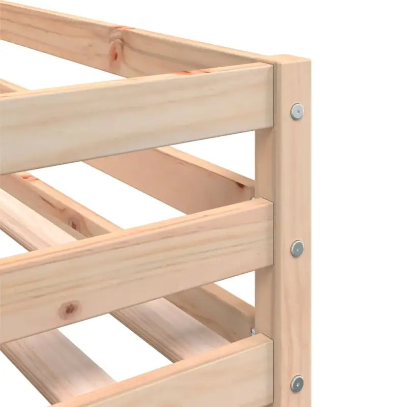 Elegant metalen stapelbed van massief grenenhout voor kleine kamers - Bedden & bedframes