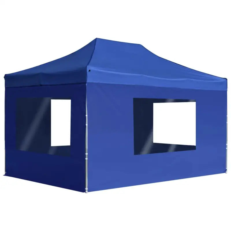 Elegant partytent met oxford stof en pvc ramen voor zware regen - Blauw / 4.5 x 3 m / 1 - Partytenten & prieëlen