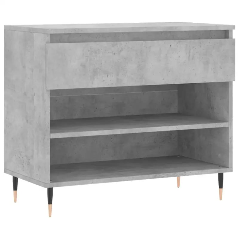 Elegant schoenenkast van bewerkt hout met metalen poten voor opgeruimdheid - Schoenenrekken