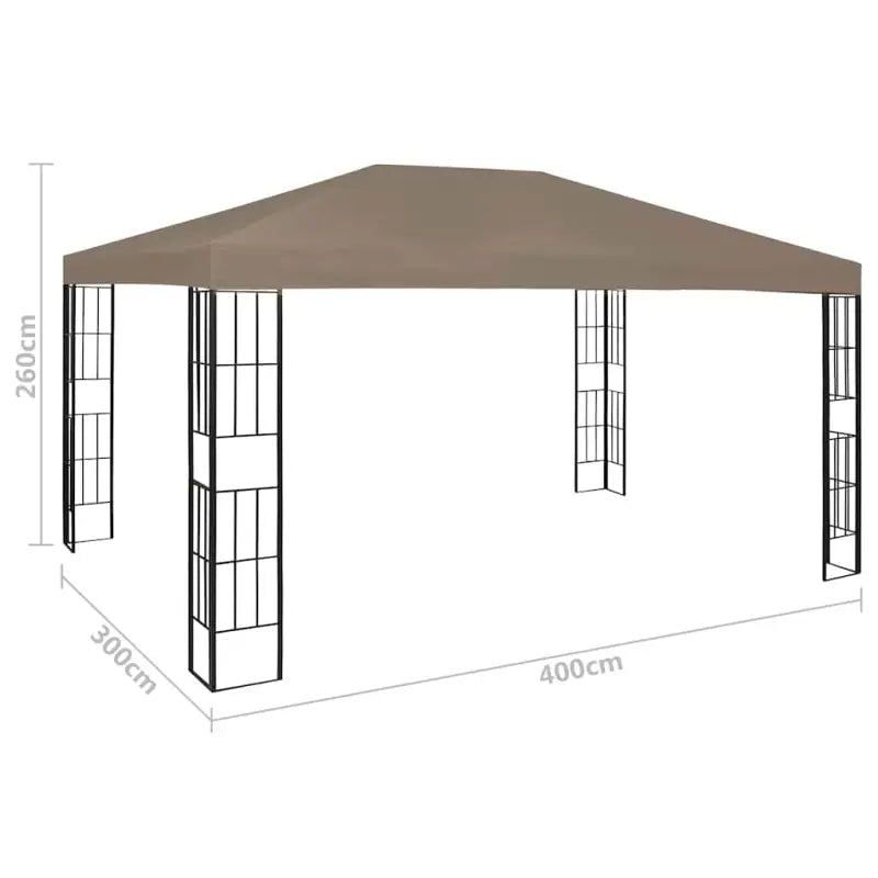 Elegant tuinpaviljoen met vierkante details voor schaduw en comfort - Partytenten & prieëlen