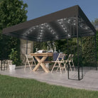 Elegant tuinpaviljoen met vierkante details voor schaduw en comfort - Antraciet / 3 x 4 m / 1 - Partytenten & prieëlen