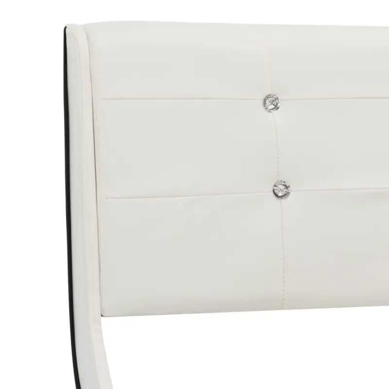 Elegante bedframe met stalen poten en polyester buitenlaag - Bedden & bedframes