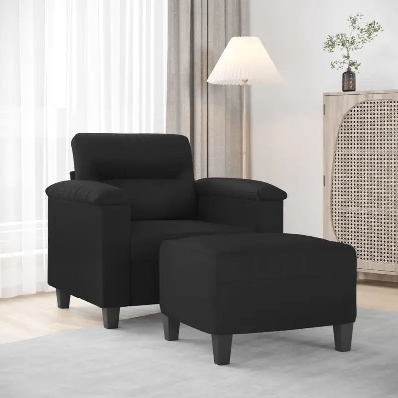 Elegante comfortabele fauteuil voor gezellige momenten in huis - Zwart - Banken