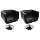 Elegante draaistoelen voor woonkamer kantoor en lounge - Zwart / 2 - Fauteuils & Relaxfauteuils