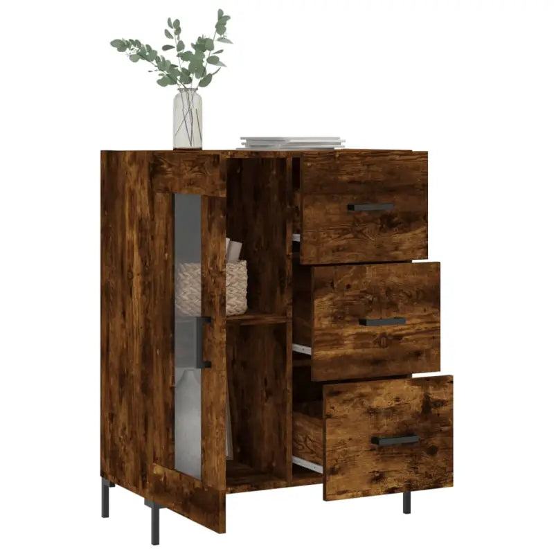 Elegante Dressoir van bewerkt hout met tijdloze uitstraling - Dressoirs & buffetkasten