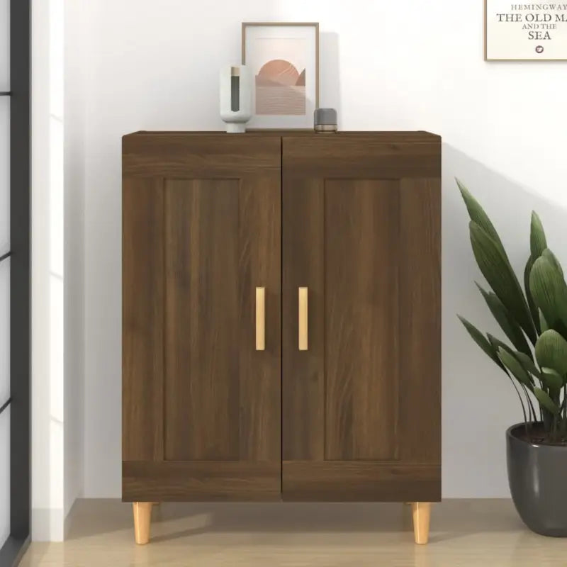 Elegante dressoirs van bewerkt hout met hoge kwaliteit en stabiliteit - bruin eikenkleur / 1 - Dressoirs & buffetkasten