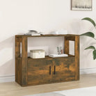 Elegante dressoirs van bewerkt hout met stevige en vochtbestendige afwerking - Gerookt eiken / 1 - Dressoirs &