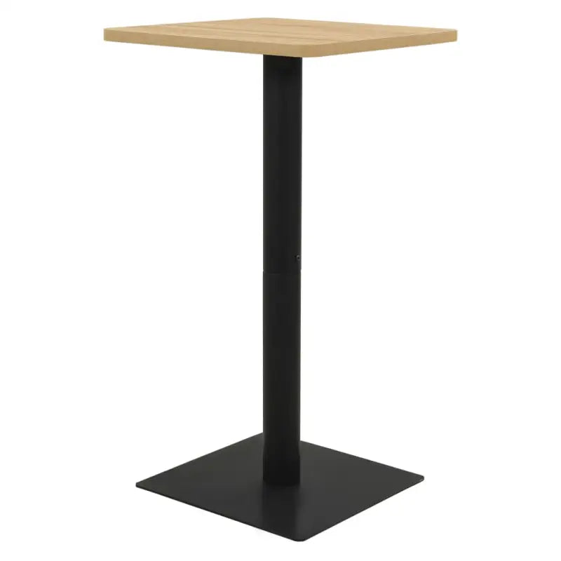 Elegante Eettafel met melamine spaanplaat en Franse sfeer - eikenkleurig / 50 x 50 x 107 cm / 1 - Eettafels