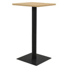 Elegante Eettafel met melamine spaanplaat en Franse sfeer - eikenkleurig / 60 x 60 x 107 cm / 1 - Eettafels
