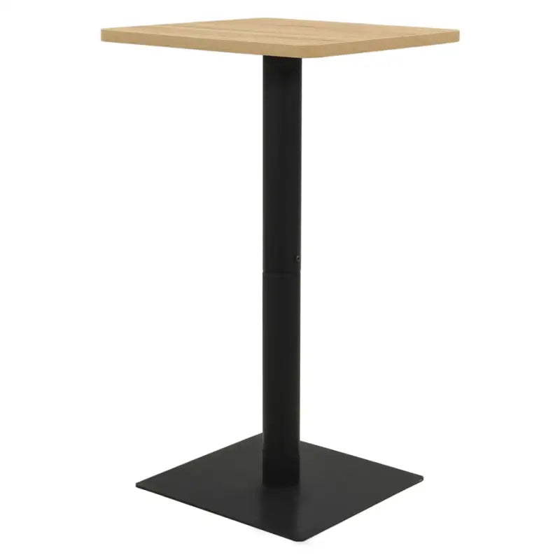 Elegante Eettafel met melamine spaanplaat en Franse sfeer - eikenkleurig / 60 x 60 x 107 cm / 1 - Eettafels