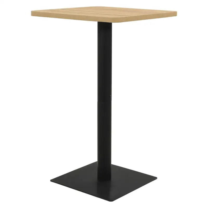 Elegante Eettafel met melamine spaanplaat en Franse sfeer - eikenkleurig / 78.5 x 78.5 x 107 cm / 1 - Eettafels