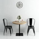 Elegante Franse Bistro Tafel voor een romantische sfeer - Eiken / Ø 80 x 75 cm / 1 - Eettafels