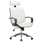 Elegante gebogen houten bureaustoel voor een modern interieur - Bureaustoelen