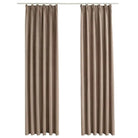 Elegante gordijnen met metalen haken inclusief levering voor woonkamer en slaapkamer - Gordijnen & vitrages