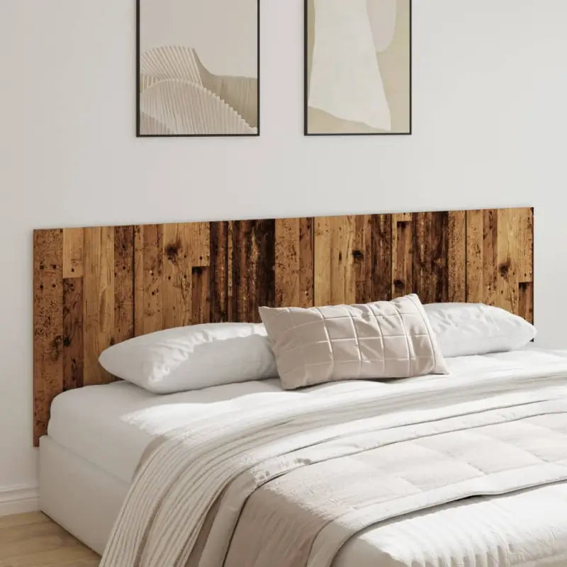 Elegante grijs sonoma hoofdborden van bewerkt hout voor elke slaapkamer - Oud hout / 1 - Hoofdborden en voetborden